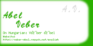 abel veber business card